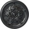 Ekena Millwork Katheryn Ceiling Medallion (Fits Canopies up to 2 1/8"), Hand-Painted Pewter, 14 1/2"OD x 2 3/4"P CM14KTPES - alternate 1